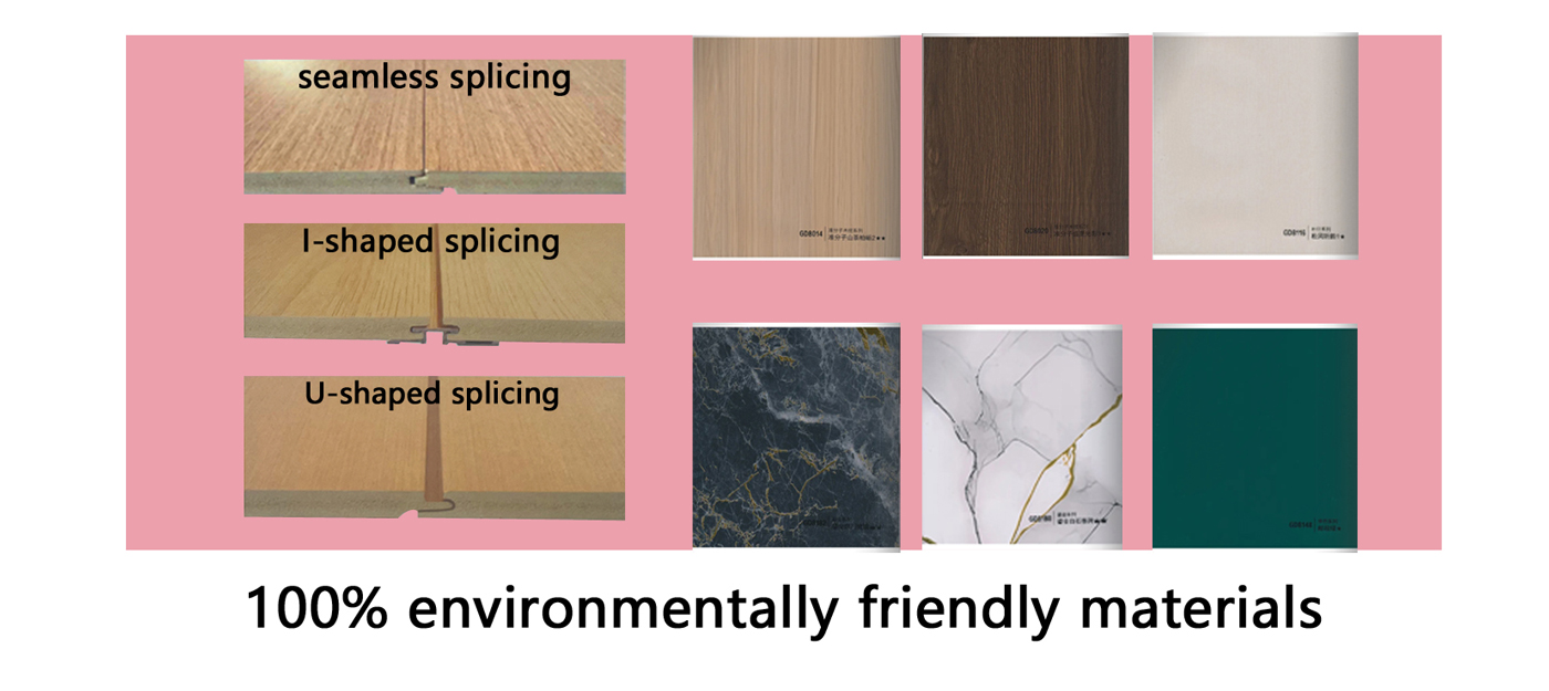 Anti-Collision Bamboo Fiber Wall Panel HPL impact-resistant anti fouling wear and scratch resistant kitchen splashback PVC panel