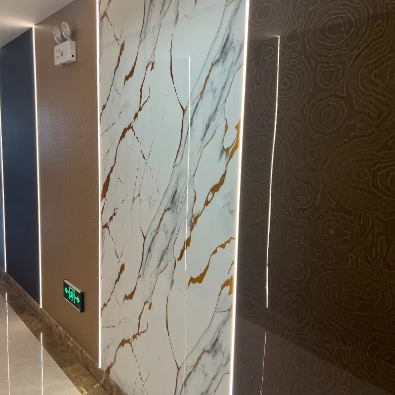 Anti-Collision Bamboo Fiber Wall Panel HPL impact-resistant anti fouling wear and scratch resistant kitchen splashback PVC panel